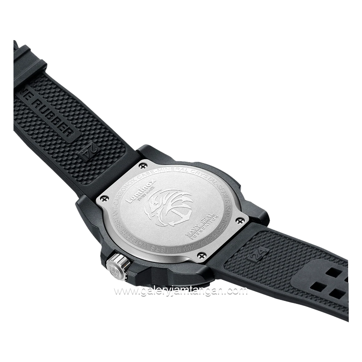 LUMINOX XS.0321.BO.BHI.N Black Edition Bhinneka Genuine Rubber Swiss Made