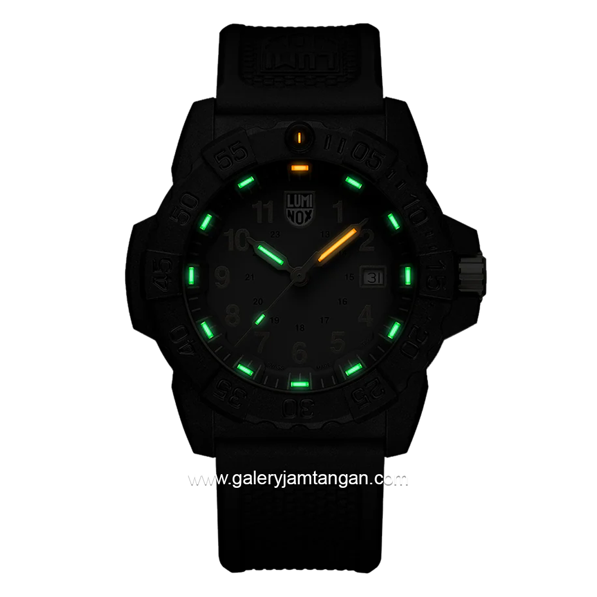 LUMINOX XS.3508.GOLD Navy SEAL Military Dive Watch Black Swiss Made