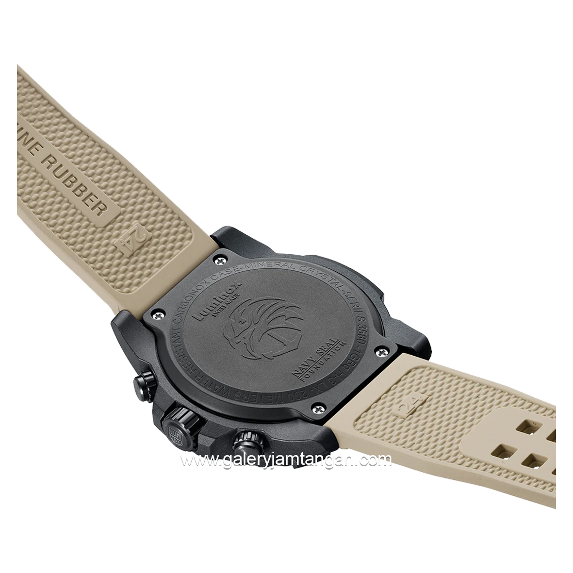 LUMINOX XS.3590.NSF Cream Genuine Rubber Strap Swiss Made
