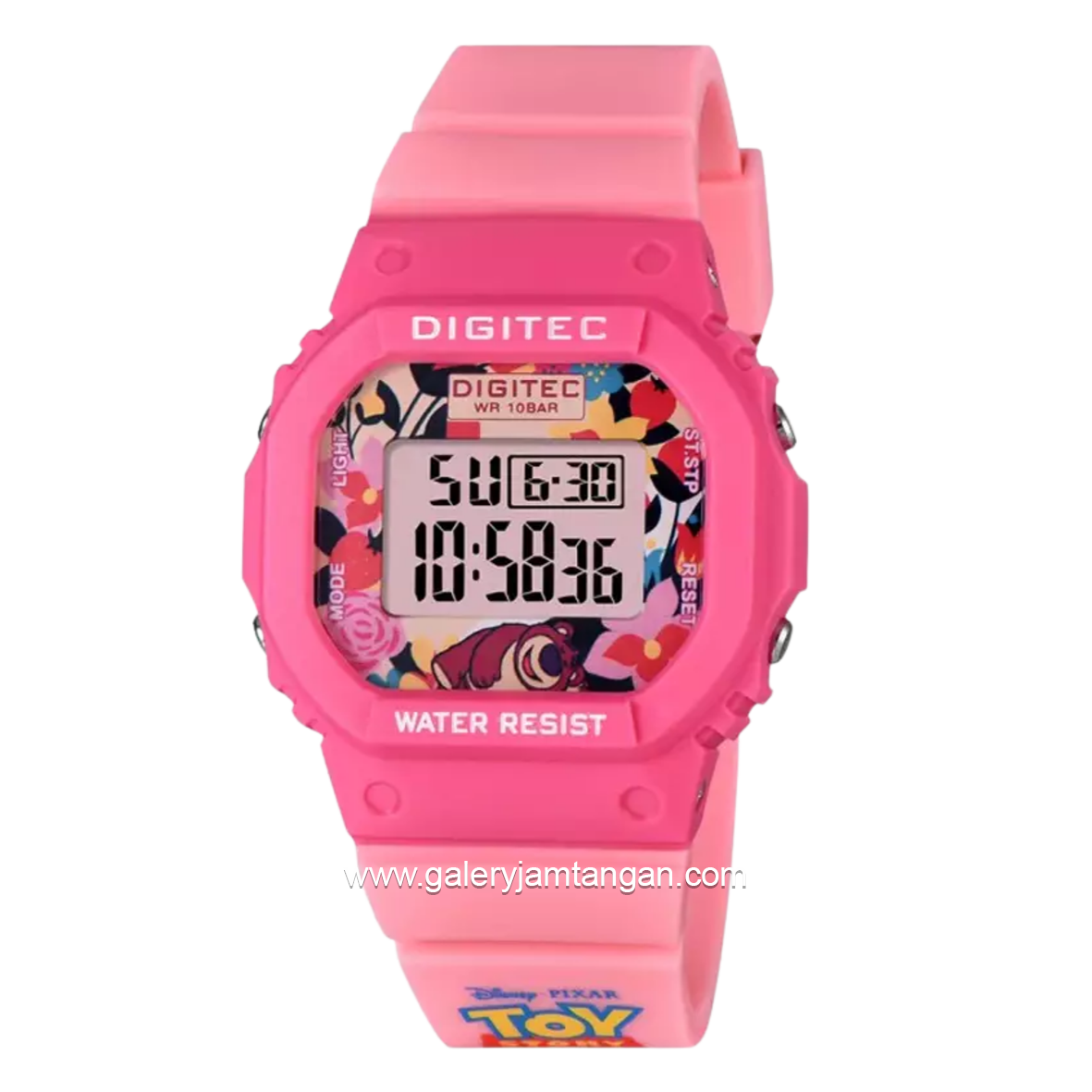 DIGITEC BDG-7100T-PX Disney Pixar Full Pink Digital Rubber Strap