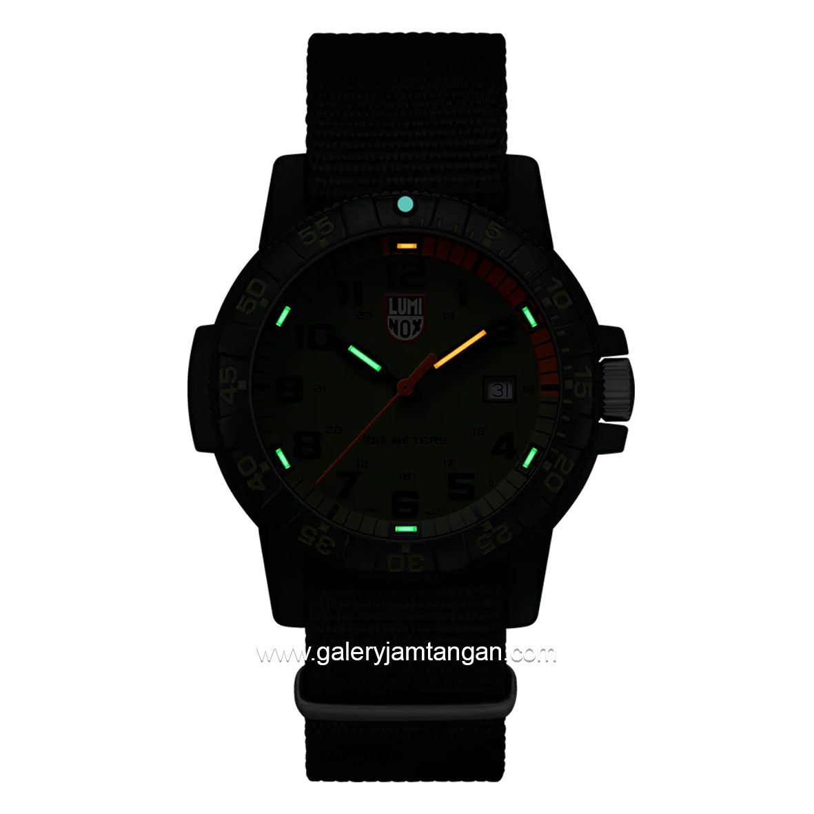 LUMINOX XS.0337 Watch Canvas Dial Green Swiss Made