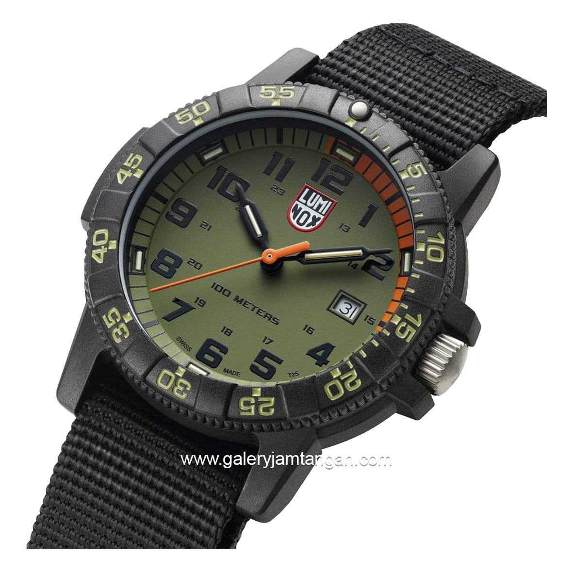 LUMINOX XS.0337 Watch Canvas Dial Green Swiss Made