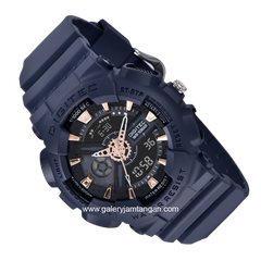 DIGITEC MDA-3020T Navy Digital Analog Rubber Strap
