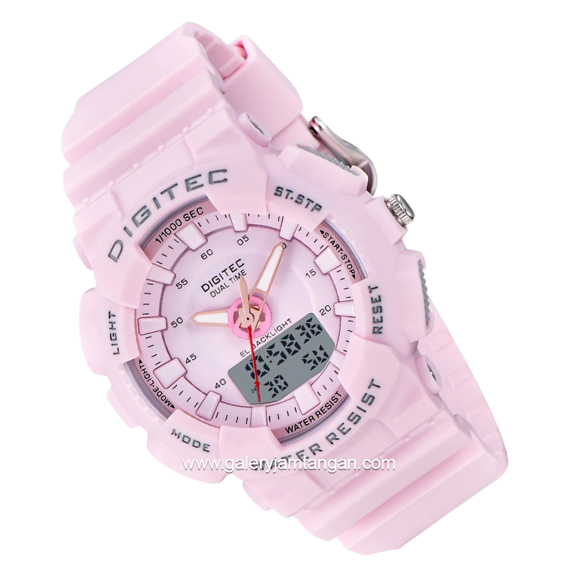 DIGITEC MDA-3035T Pink Digital Analog Rubber Strap
