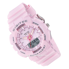 DIGITEC MDA-3035T Pink Digital Analog Rubber Strap