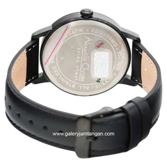 Alexandre Christie Primo AC 1007 MD Black Jarum Rosegold Leather Strap