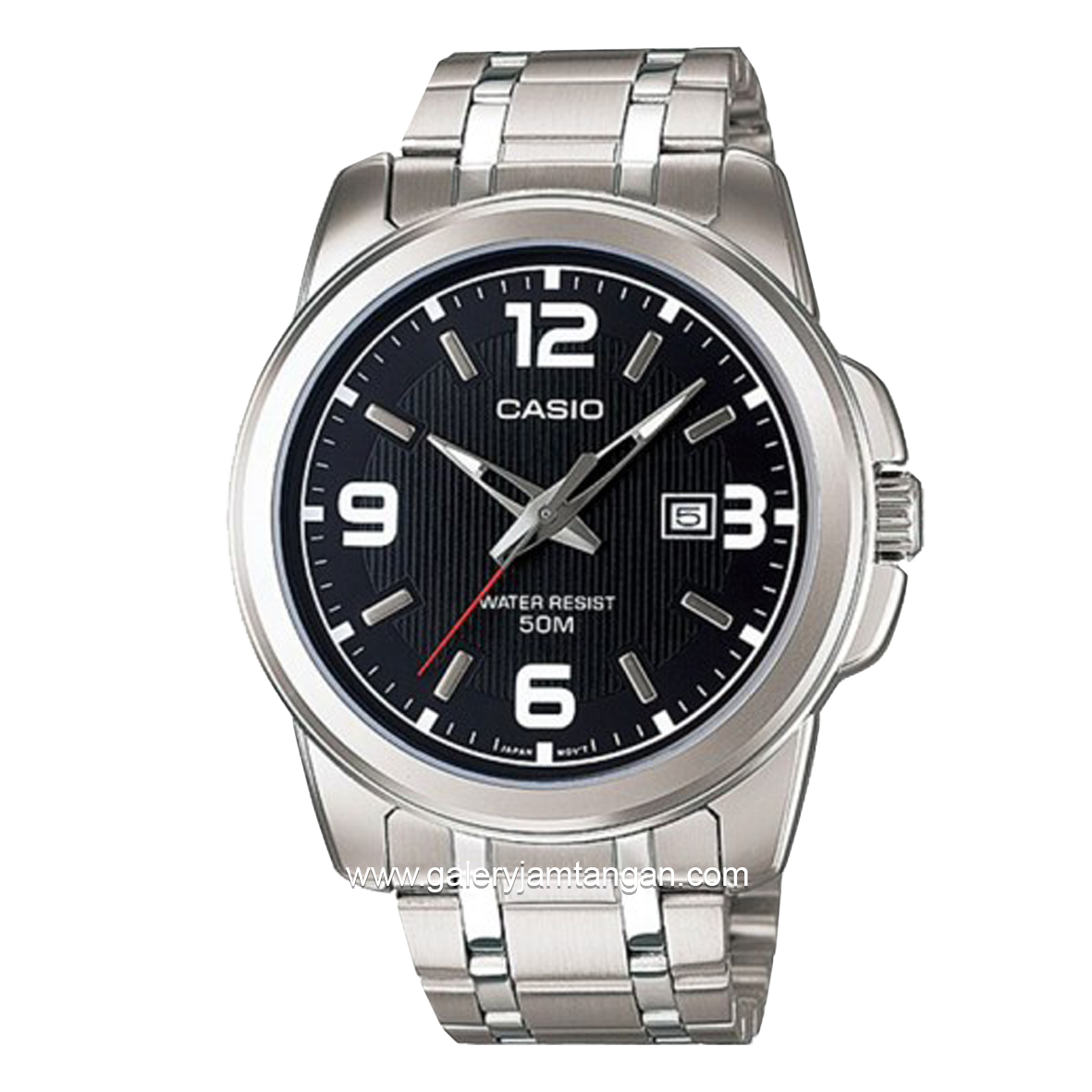 Casio General MTP-1314D-1AVDF Silver Dial Black Stainless Steel
