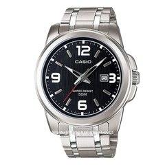 Casio General MTP-1314D-1AVDF Silver Dial Black Stainless Steel