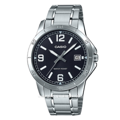 Casio General MTP-V004D-1B2UDF Silver Dial Black Stainless Steel