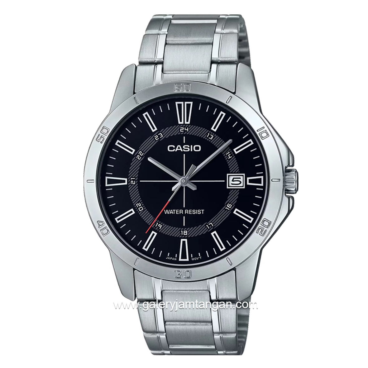 CASIO General MTP-V004D-1CUDF Silver Dial Black Stainless Steel