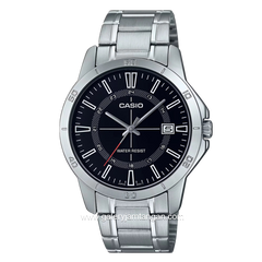 CASIO General MTP-V004D-1CUDF Silver Dial Black Stainless Steel