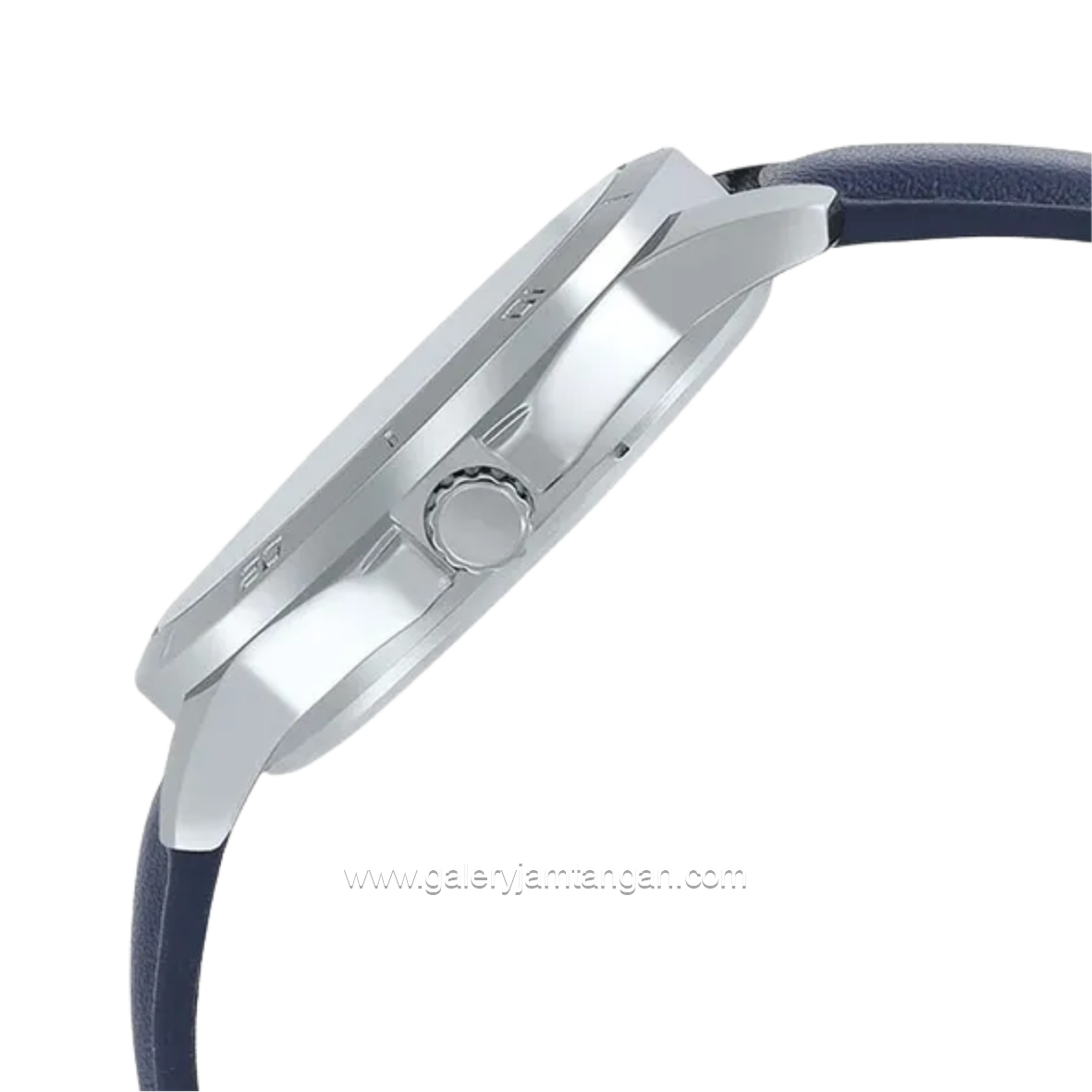 CASIO General  MTP-V004L-2BUDF Blue Silver Leather Strap