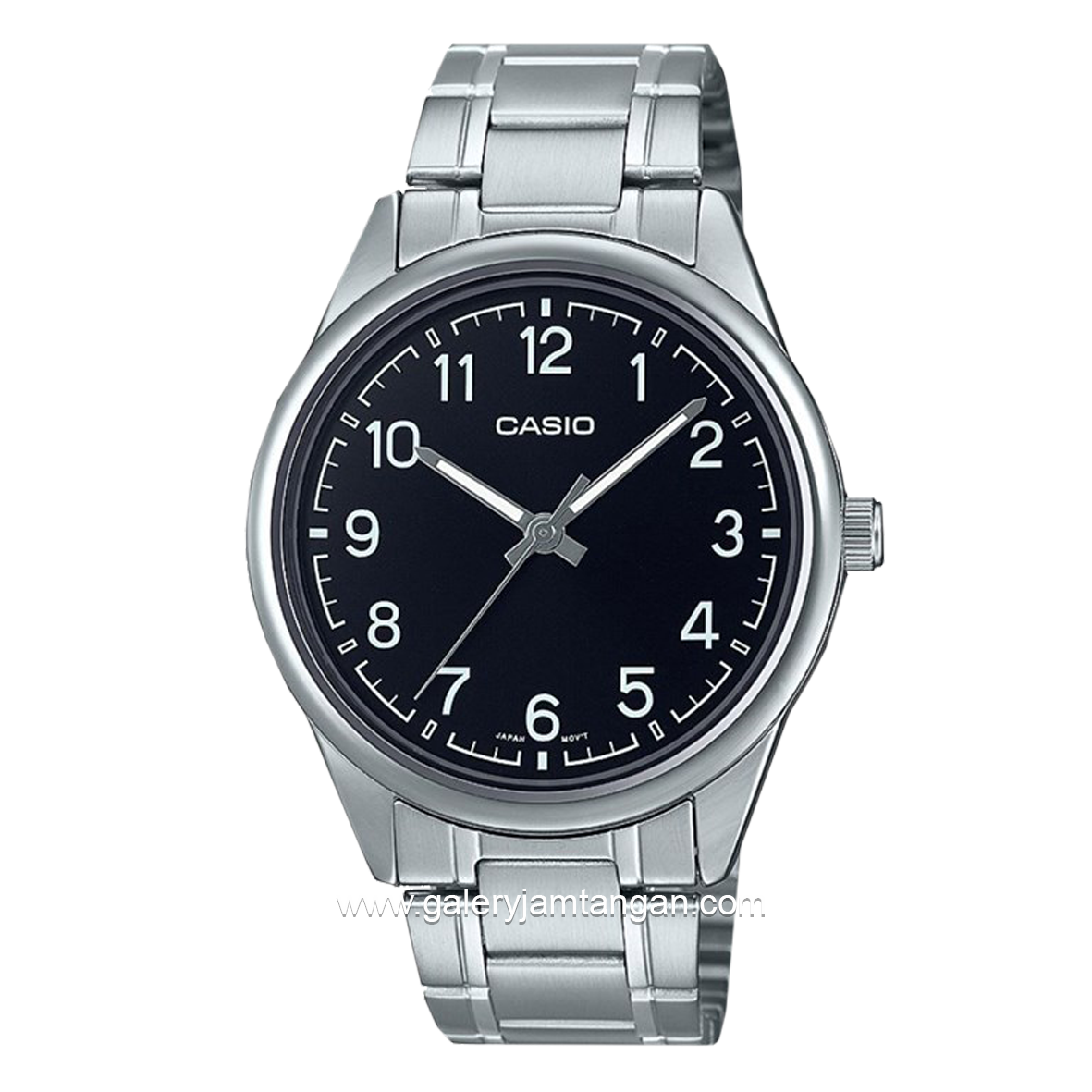 CASIO General MTP-V005D-1B4UDF Silver Dial Black Stainless Steel