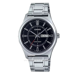 CASIO General MTP-V006D-1CUDF Silver Dial Black Stainless Steel