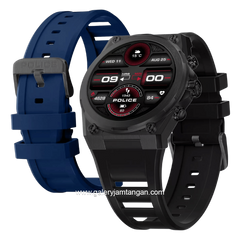 POLICE MY.AVATAR.2 PEIUN00003X1 Smartwatch Black Blue Silicone + Extra Strap