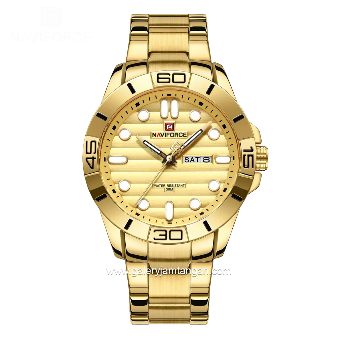 NAVIFORCE NF-9198 Full Gold Stainless Steel