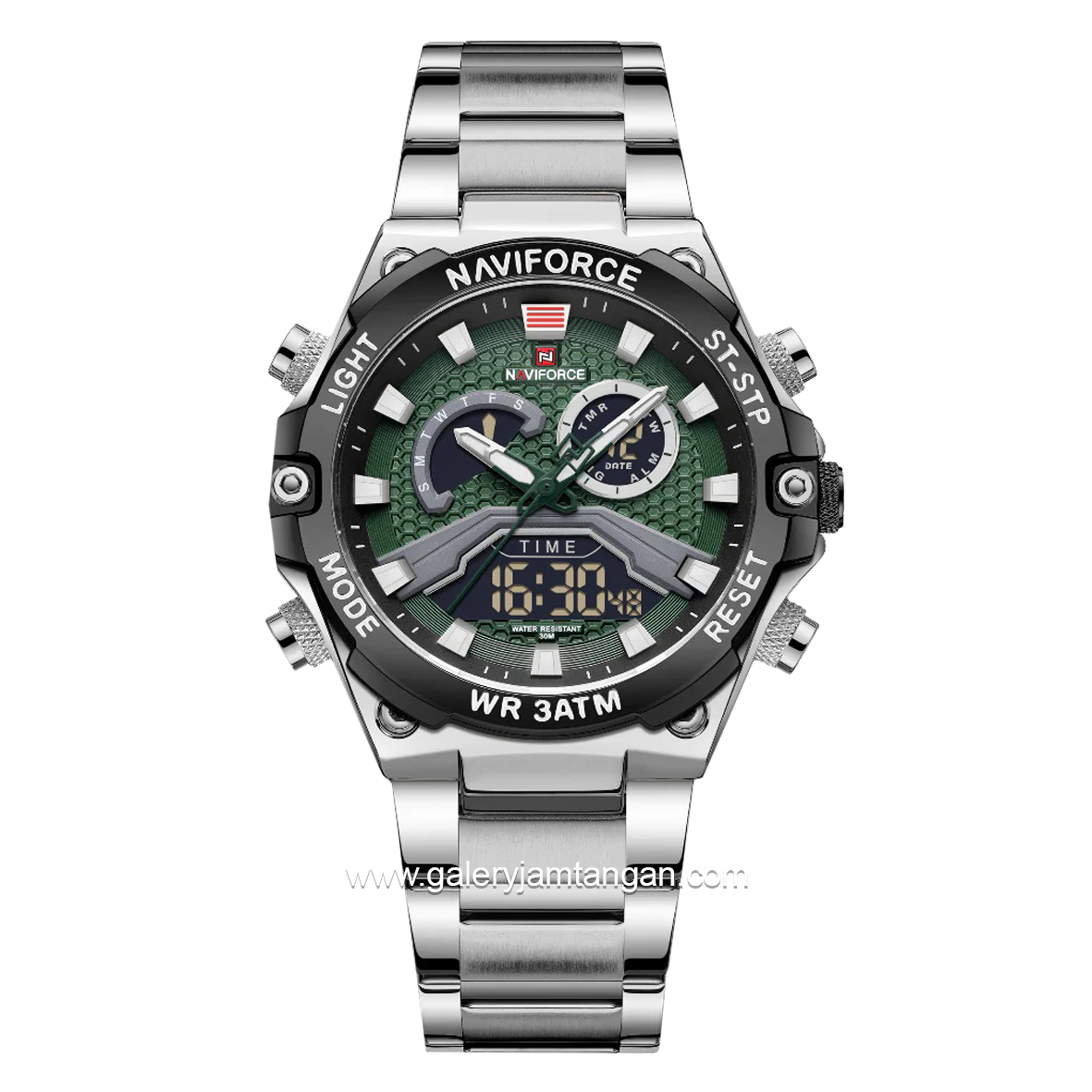 NAVIFORCE NF-9207M Silver Stainless Steel Strap
