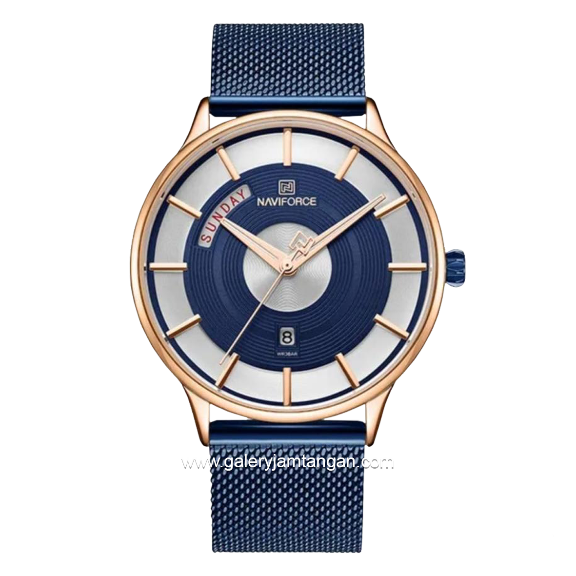 NAVIFORCE NF-3007 Navy Rosegold Sandrope Strap