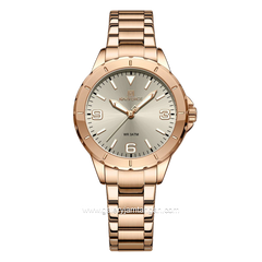 NAVIFORCE NF-5022L Women's Watch Rosegold Dial Cream Stainless Steel