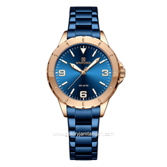NAVIFORCE NF-5022L Women's Watch Blue Rosegold Stainless Steel