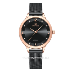 NAVIFORCE NF-5023L Women's Watch Black Rosegold Stainless Steel
