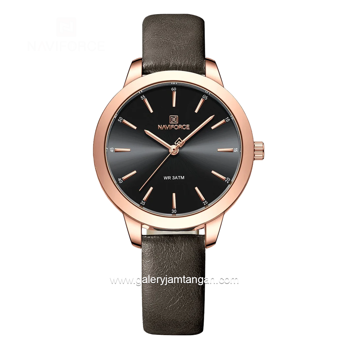 NAVIFORCE NF-5024L Brown Leather Strap