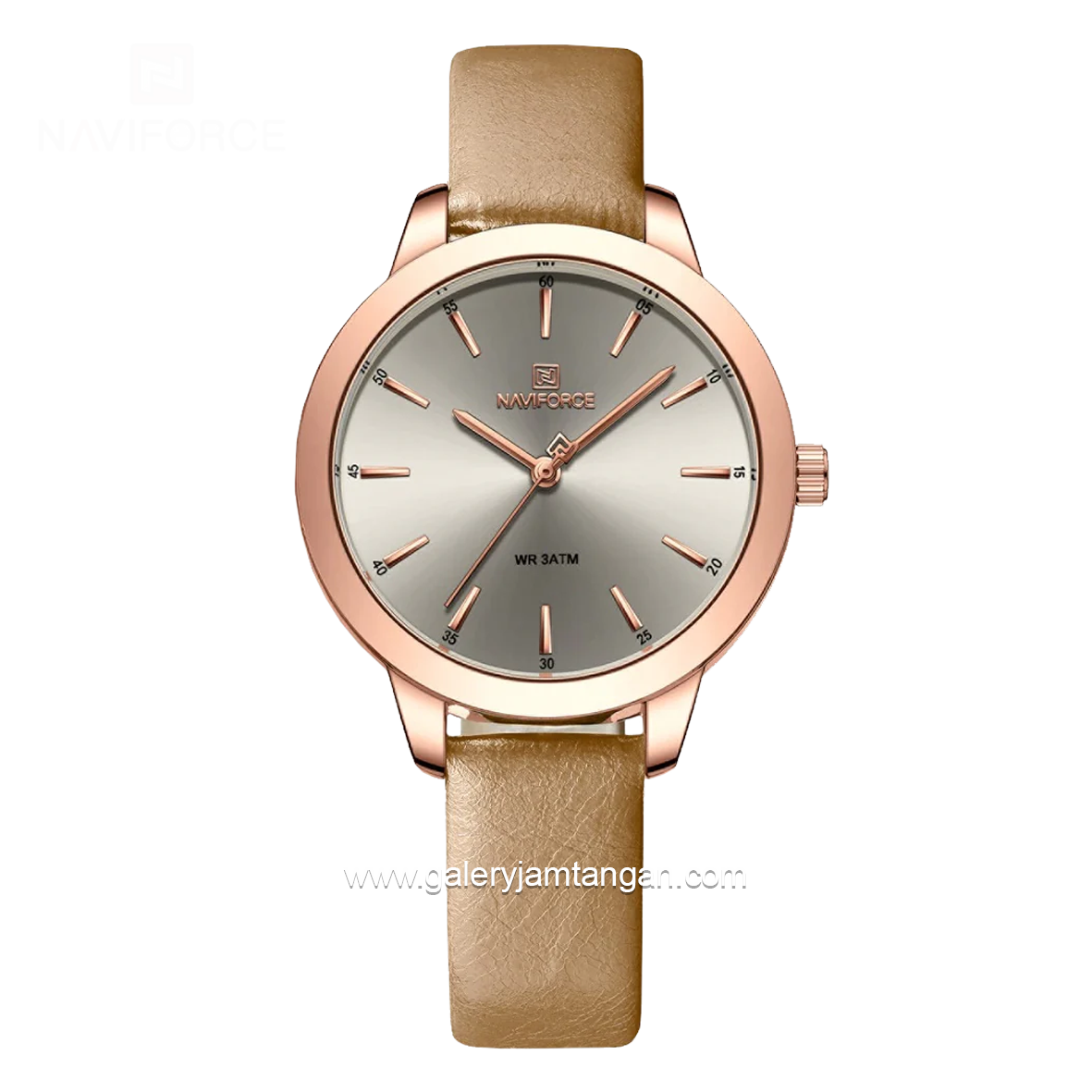 NAVIFORCE NF-5024L Ivory Leather Strap