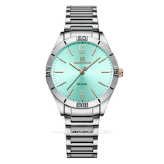 NAVIFORCE NF-5029L Silver Dial Blue Stainless Steel Strap