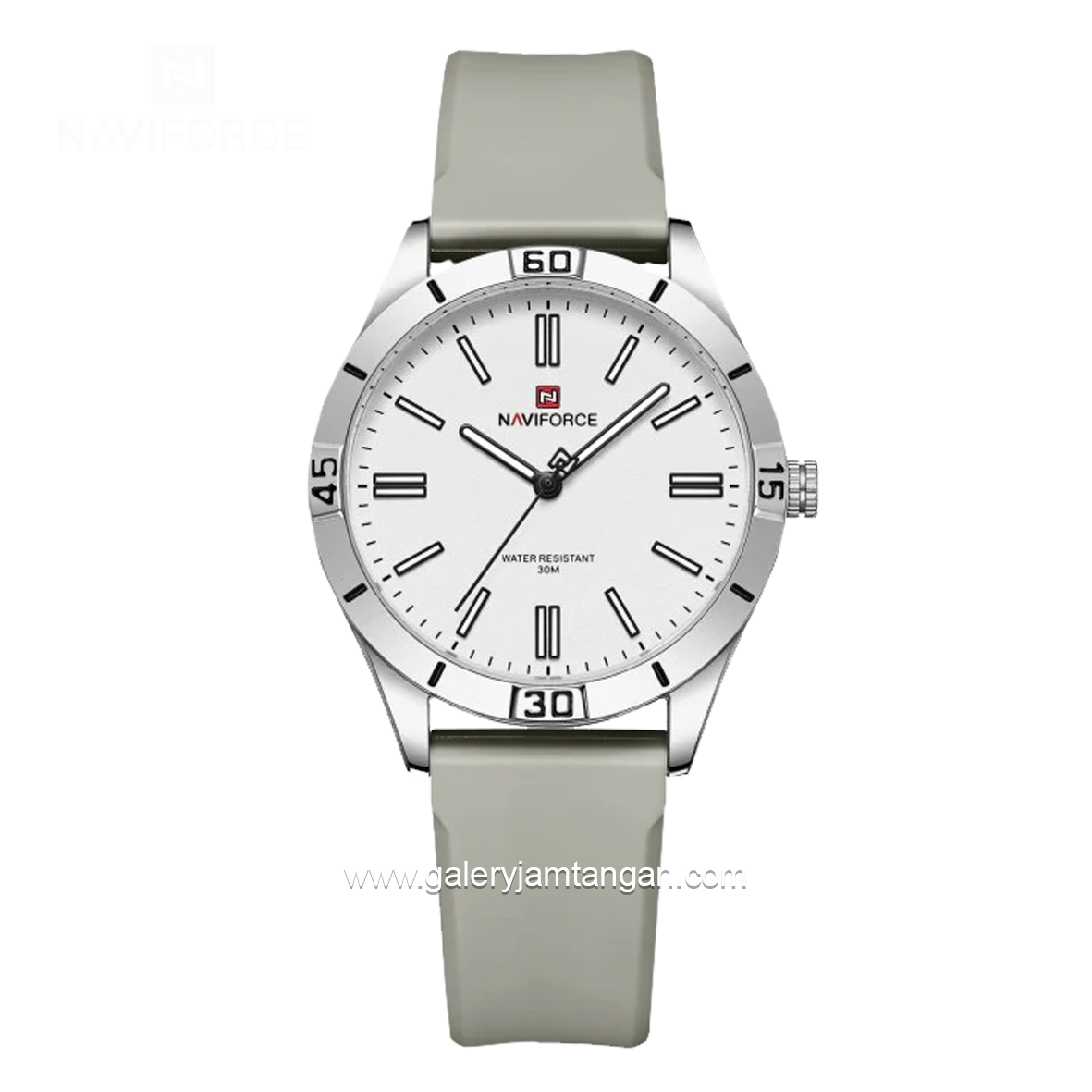 NAVIFORCE NF-5041L Grey Rubber Strap