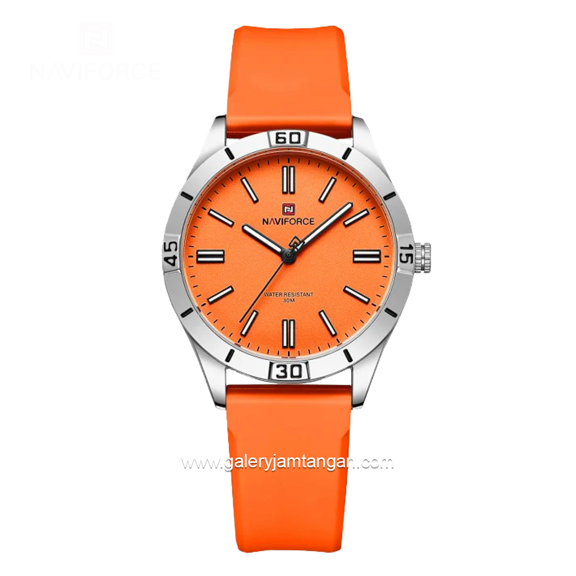 NAVIFORCE NF-5041L Orange Rubber Strap