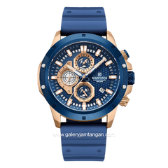 NAVIFORCE NF-8036M Chronograph Blue Rosegold Silicone Strap
