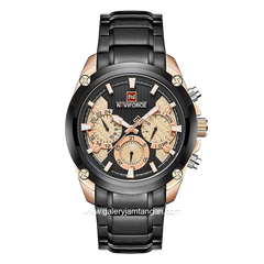 NAVIFORCE NF-9113M Chronograph Black Crown Rosegold Stainless Steel
