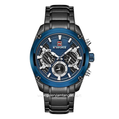 NAVIFORCE NF-9113M Chronograph Black Ring Navy Stainless Steel