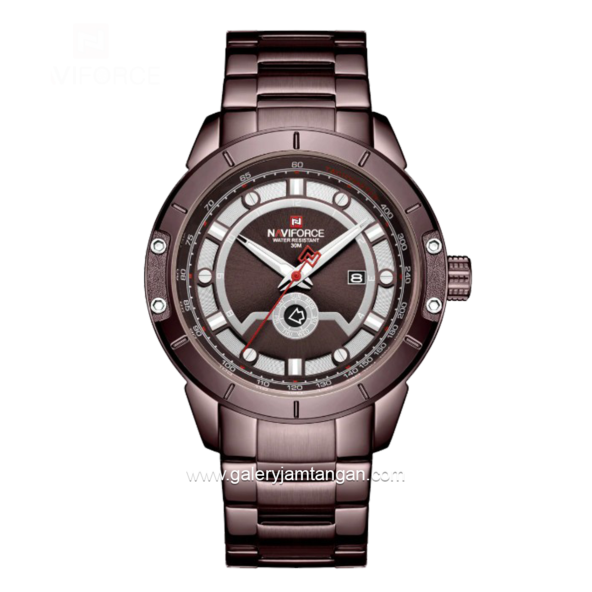 NAVIFORCE NF-9166M Automatic Brown Stainless Steel