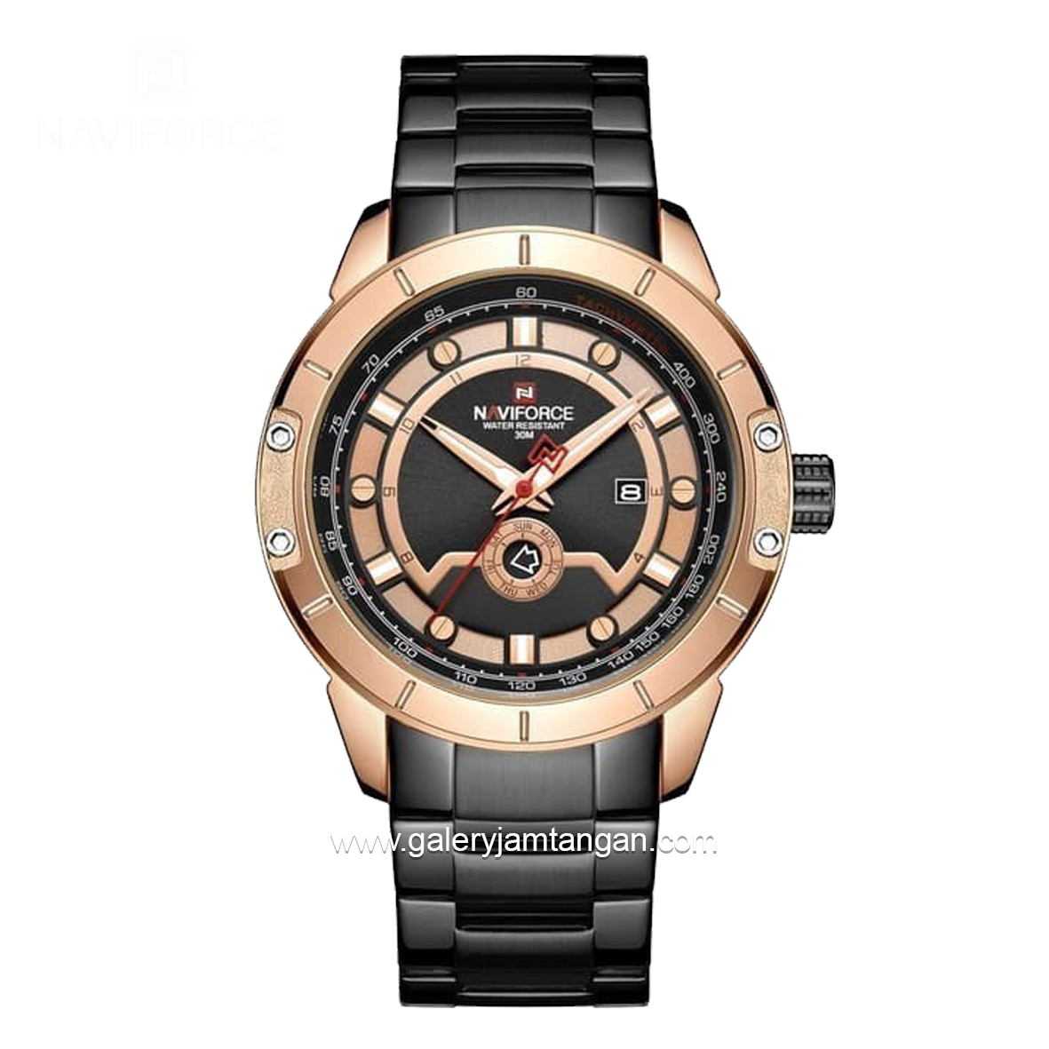 NAVIFORCE NF-9166M Automatic Black Rosegold Stainless Steel