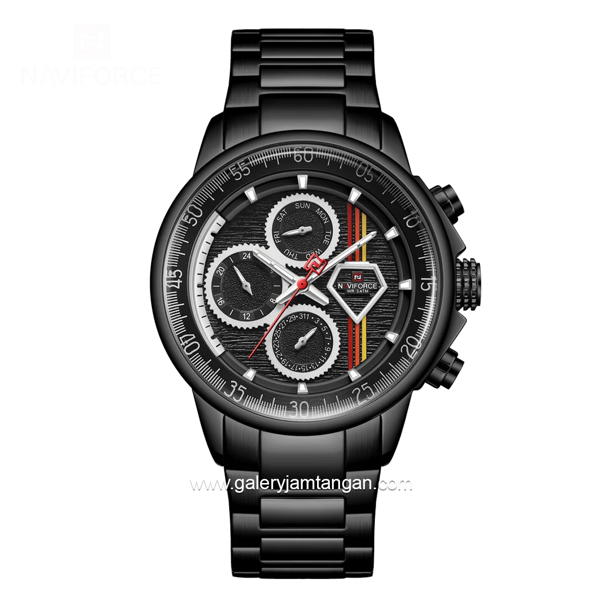 NAVIFORCE NF-9184M Full Black Stainless Steel