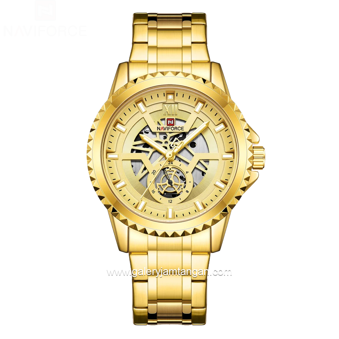 NAVIFORCE NF-9186M Gold Stainless Steel