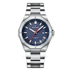 NAVIFORCE NF-9200M Silver Dial Blue Stainless Steel Strap