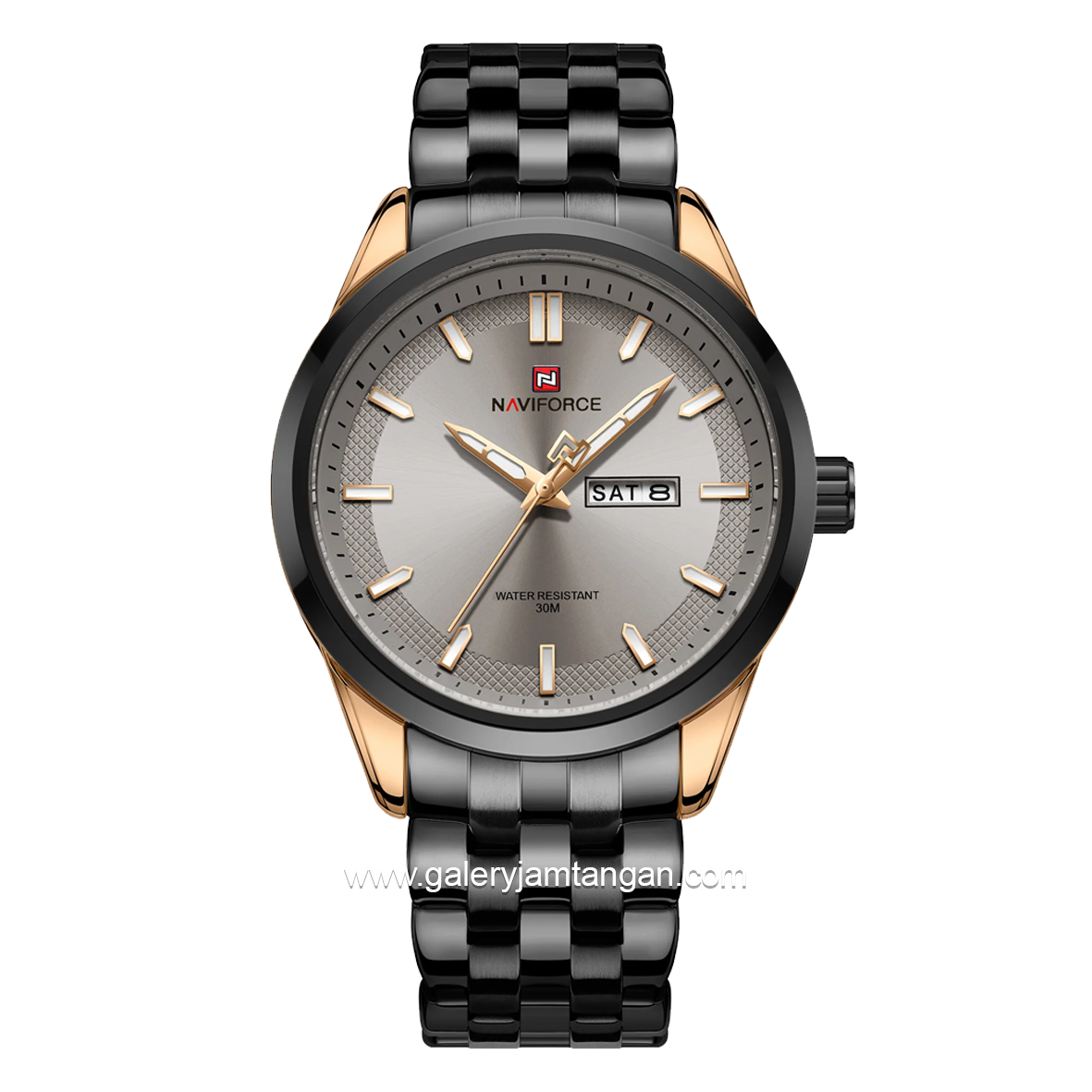 NAVIFORCE NF-9203M Black Rosegold Stainless Steel