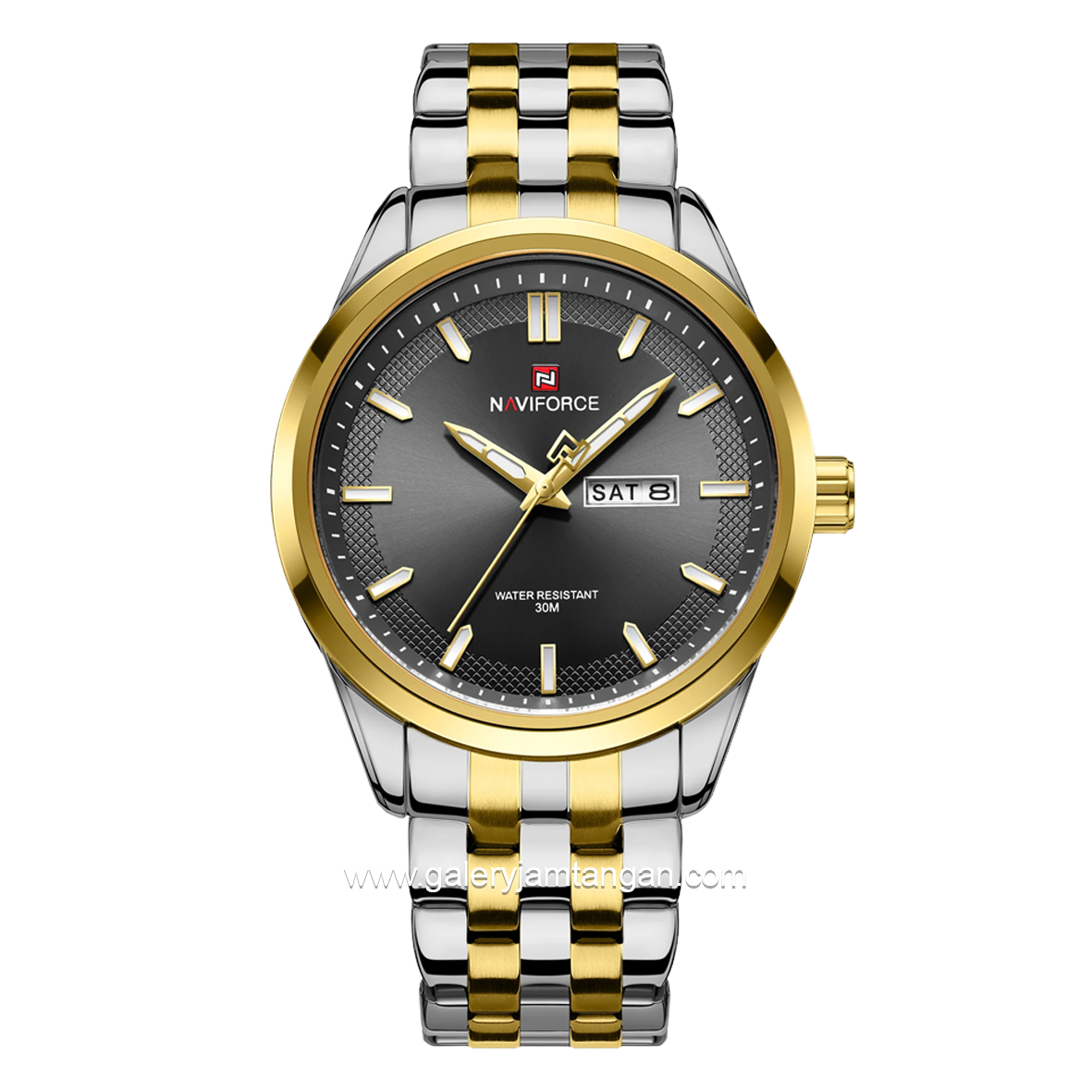 NAVIFORCE NF-9203M Combination Silver Gold Stainless Steel