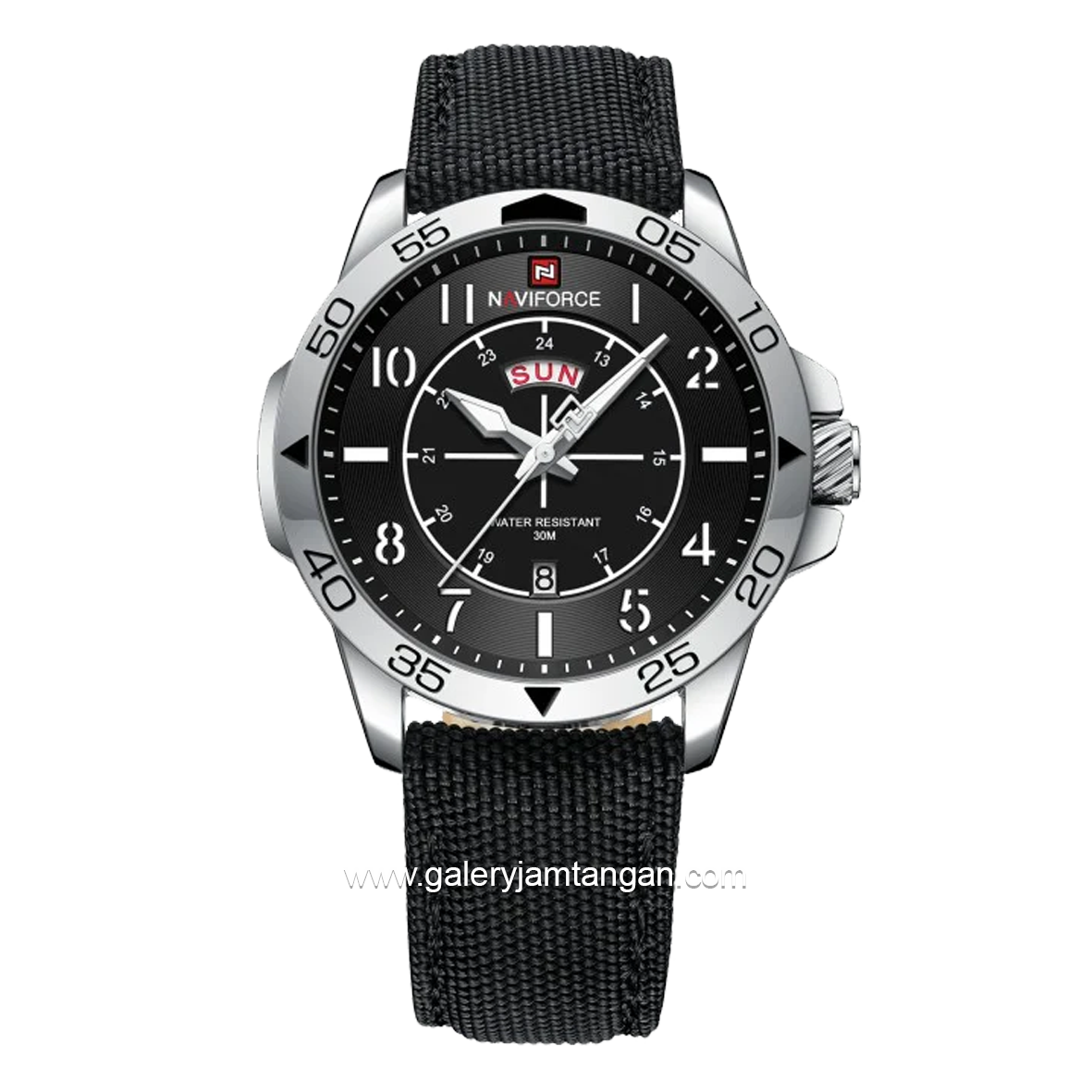 NAVIFORCE NF-9204M Dial Silver Kanvas Strap