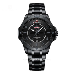 NAVIFORCE NF-9204M Black Hour Marker Black Stainless Steel