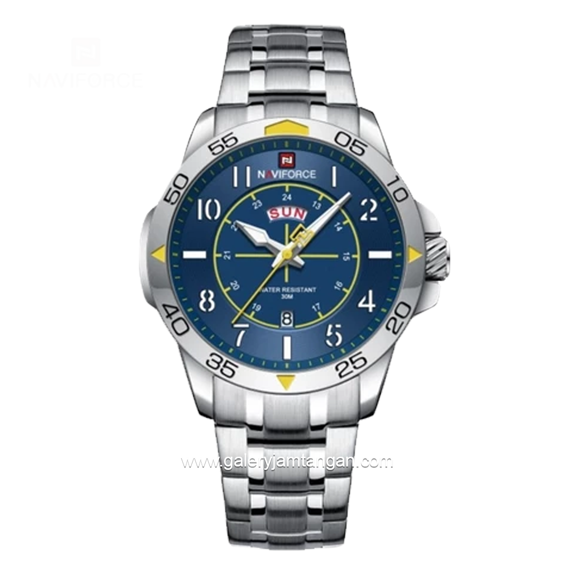 NAVIFORCE NF-9204M Silver Dial Blue Stainless Steel