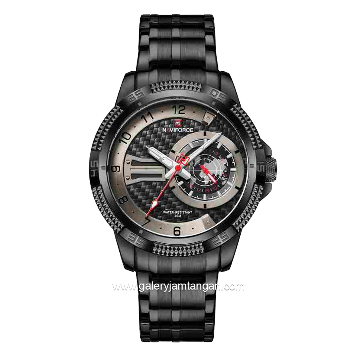 NAVIFORCE NF-9206M Multifunction Full Black Stainless Steel