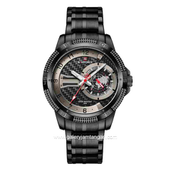NAVIFORCE NF-9206M Multifunction Full Black Stainless Steel