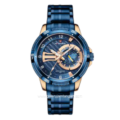 NAVIFORCE NF-9206M Multifuction Navy Crown Rosegold Stainless Steel
