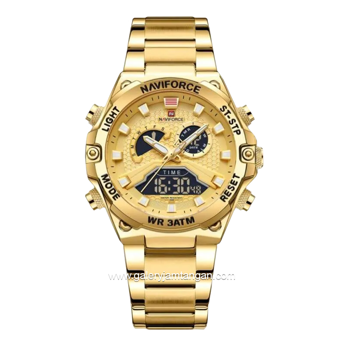 NAVIFORCE NF-9207M Full Gold Stainless Steel