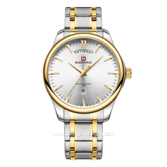 NAVIFORCE NF-9213M Combination Silver Gold Stainless Steel