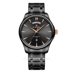 NAVIFORCE NF-9213M Black Hour Marker Rosegold Stainless Steel