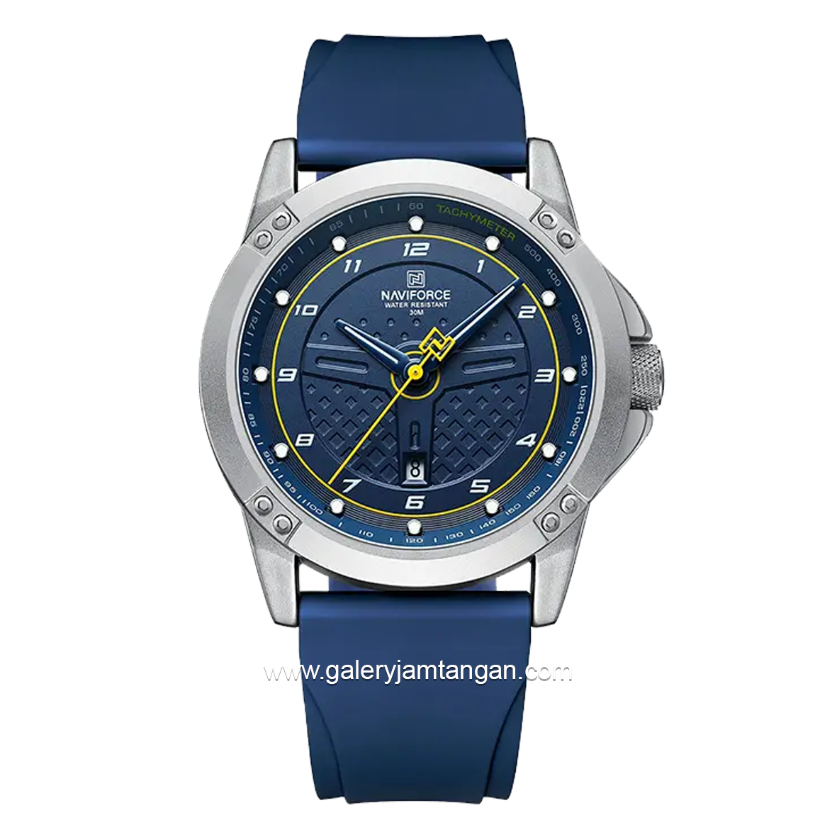 NAVIFORCE NF-8031M Ring Silver Silicone Strap